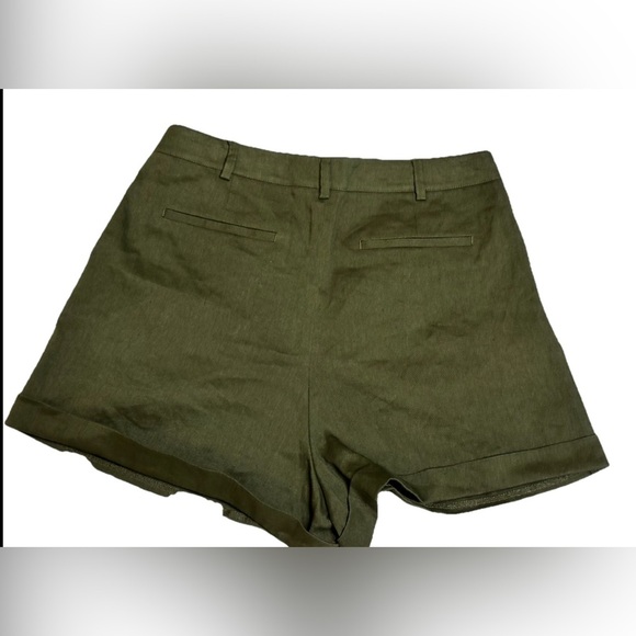 FRAME Linen Blend Shorts SZ 12 - Picture 4 of 6